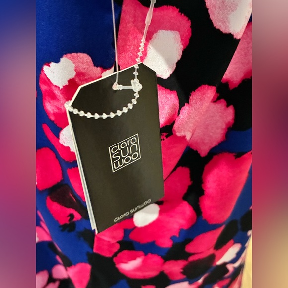 💖 Clara Sun Woo Sleeveless Asymmetrical Tunic Blouse – Size Medium NEW NWT 💙 - Picture 3 of 7